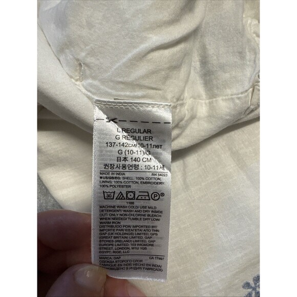 Lot Girls‎ 10-12 Crewcuts Shorts Frankie Chino Blue - Gap Eyelet Gaze White - Picture 8 of 9